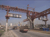 Erecting Segments with 'The Helicopter' Launching Girder 'Bang-Na-Trad Highway Project' Bangkok klick to enlarge
